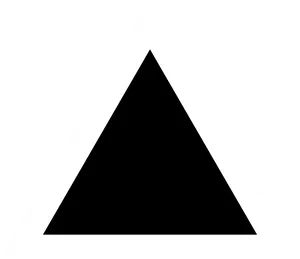 Black Triangle White Background PNG Image