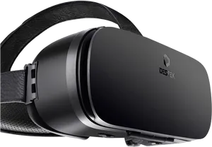 Black V R Headset Product View PNG