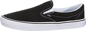 Black Vans Slip On Sneaker PNG Image