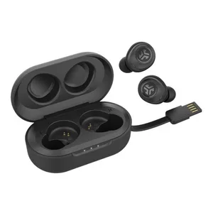 Black Wireless Earbudswith Charging Case PNG Image