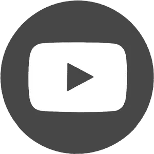 Black You Tube Logo Icon PNG Image