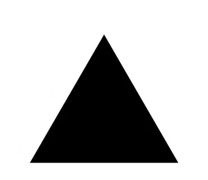 Blackand White Triangle Graphic PNG Image