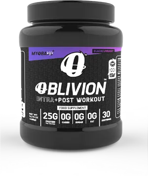 Blackcurrant Flavored Workout Supplement PNG Image