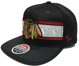 Blackhawks Snapback Hat PNG Image