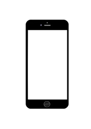 Blacki Phone Front View PNG Image