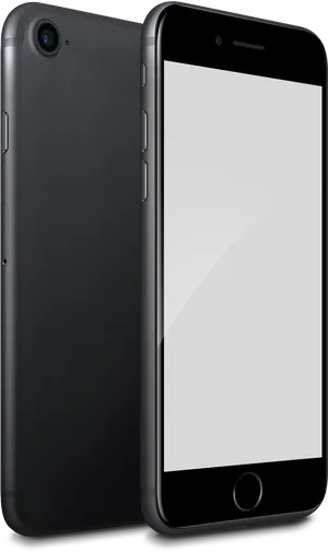 Blacki Phone Mockup Blank Screen PNG Image