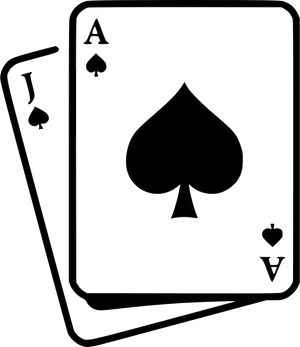 Blackjack Aceand Jackof Spades PNG Image