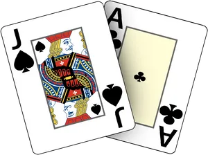 Blackjack Hand Aceand Jack PNG Image