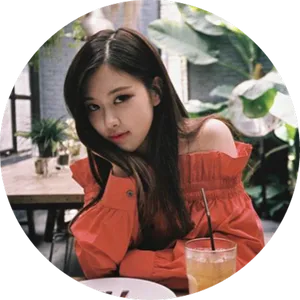 Blackpink Member Cafe Visit PNG Image