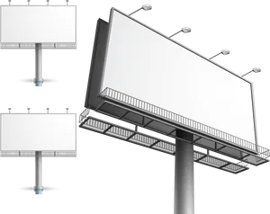 Blank Billboard Mockups PNG Image