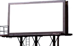 Blank Billboard Structure PNG Image