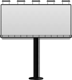 Blank Billboard Structure PNG Image