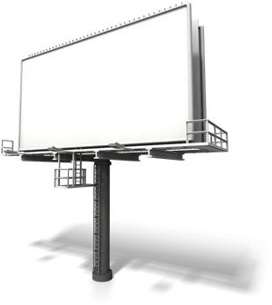 Blank Billboard Structure PNG Image