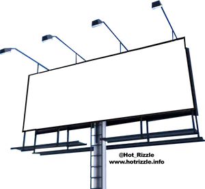 Blank Billboardat Night PNG Image