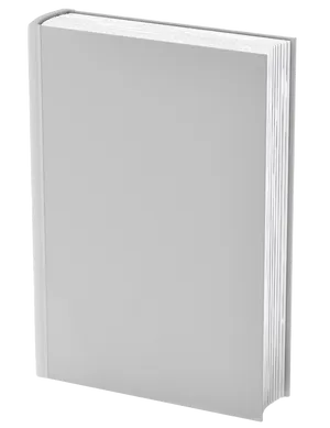 Blank Book Cover Mockup PNG Image