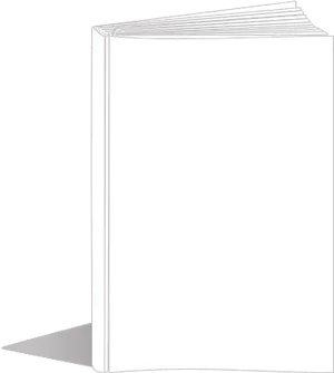 Blank Book Cover Mockup PNG Image