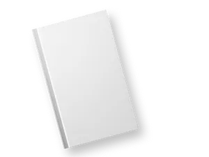 Blank Book Cover Mockup PNG Image