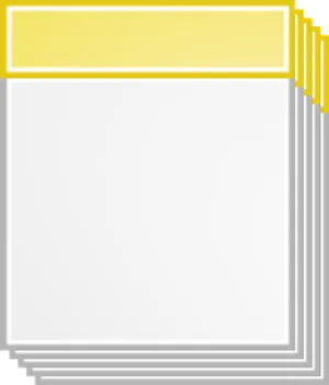 Blank Calendar Pages Stacked PNG Image