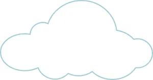 Blank Cloud Shape Graphic PNG Image