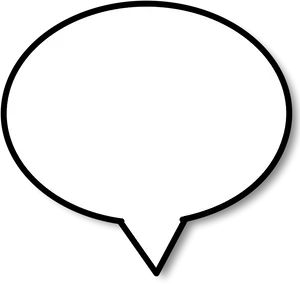 Blank Comic Speech Bubble PNG Image