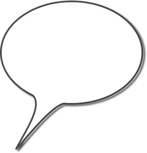 Blank Comic Speech Bubble PNG Image