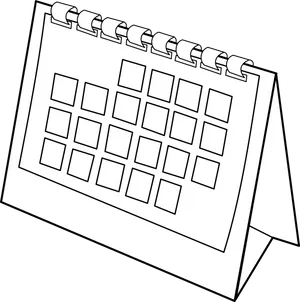 Blank Desk Calendar Clipart PNG Image