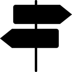 Blank Directional Signpost.png PNG Image