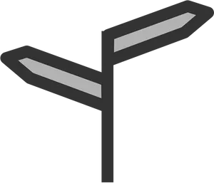 Blank_ Directional_ Signpost PNG Image