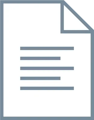 Blank Document Icon PNG Image