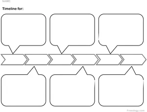 Blank Educational Timeline Template PNG Image