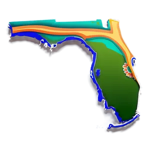 Blank Florida Shape Outline Png Nqv54 PNG Image