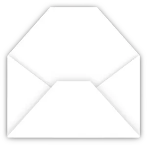 Blank Open Envelope Icon PNG Image