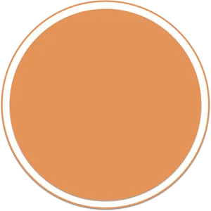 Blank Orange Circle Graphic PNG Image