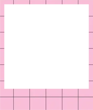 Blank Polaroid Frame Pink Background PNG Image