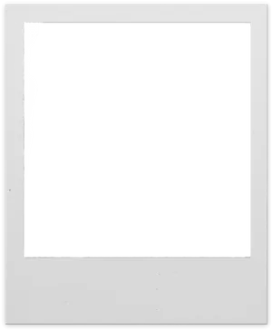 Blank Polaroid Frame PNG Image