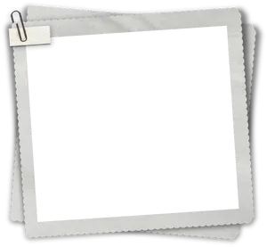 Blank Polaroid Frame Template PNG Image