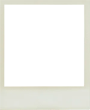 Blank Polaroid Frame PNG Image