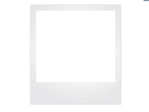 Blank Polaroid Frameon White Background PNG Image