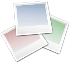 Blank Polaroid Frames PNG Image