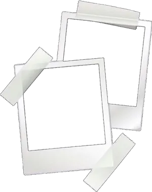 Blank Polaroid Frames Overlay PNG Image