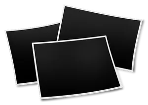 Blank Polaroid Frames Vector PNG Image