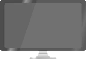 Blank Screen Television Display PNG Image