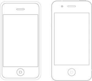 Blank Smartphone Templates PNG Image