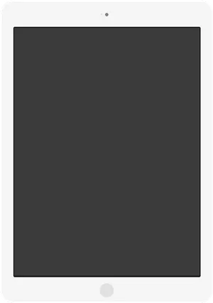 Blank Tablet Screen PNG Image