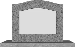 Blank Tombstone Template PNG Image