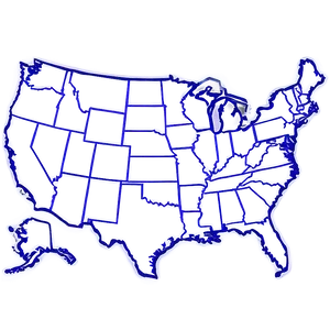 Blank Us Map For Coloring Png 5 PNG Image