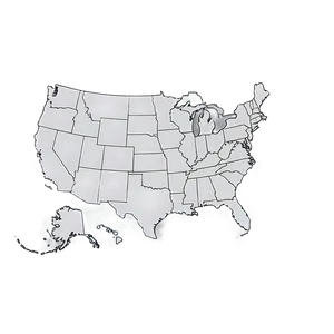 Blank Us Map Outline Png 06262024 PNG Image