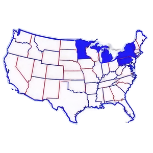 Blank Usa Map Outline Png Cys PNG Image