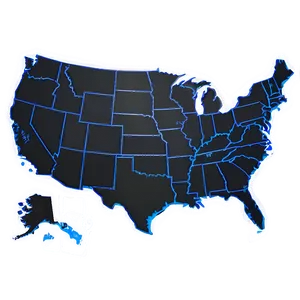 Blank Usa States Map Png Ohd PNG Image