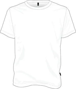 Blank White T Shirt Template PNG Image